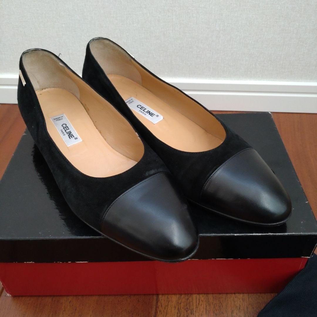 セリーヌ CELINE スエードパンプス 37 1/2
