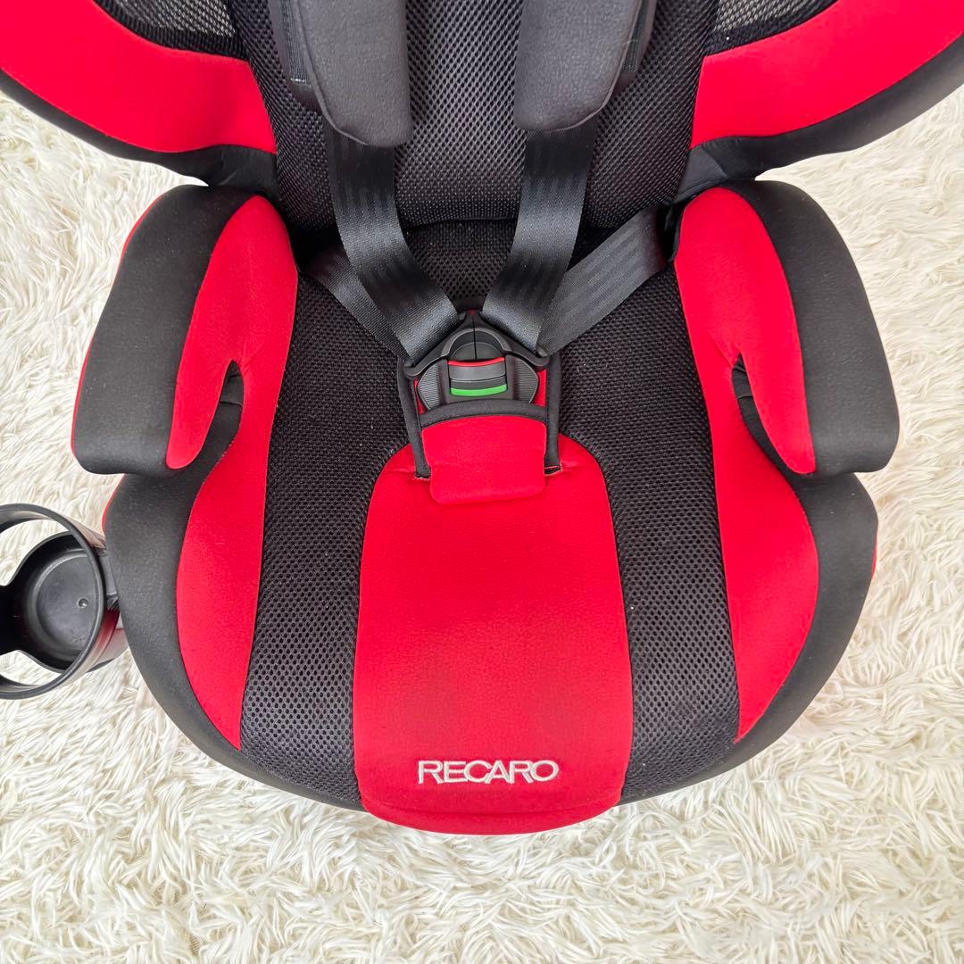 美品　RECARO ジュニアシート　キッズシート　チャイルドシート　赤