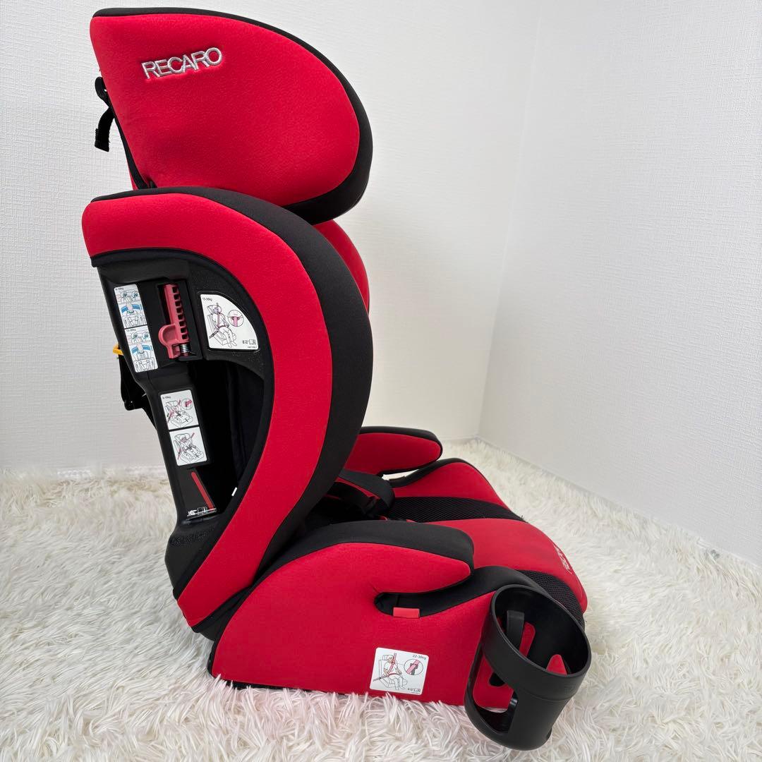 美品　RECARO ジュニアシート　キッズシート　チャイルドシート　赤