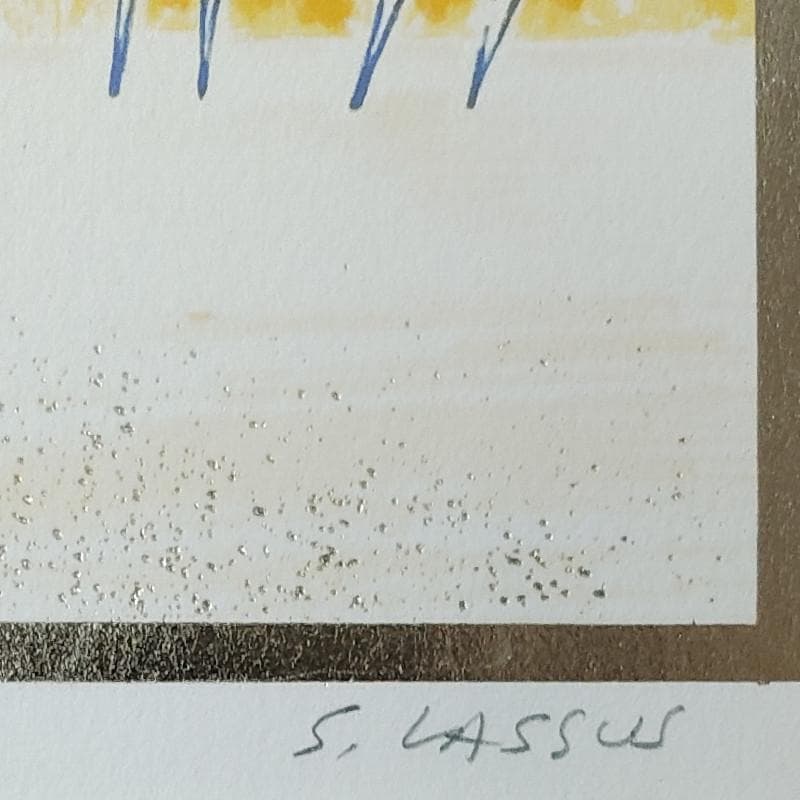 ☆セルジュ・ラシス☆「乗馬風景」新品35ｃｍ角額！