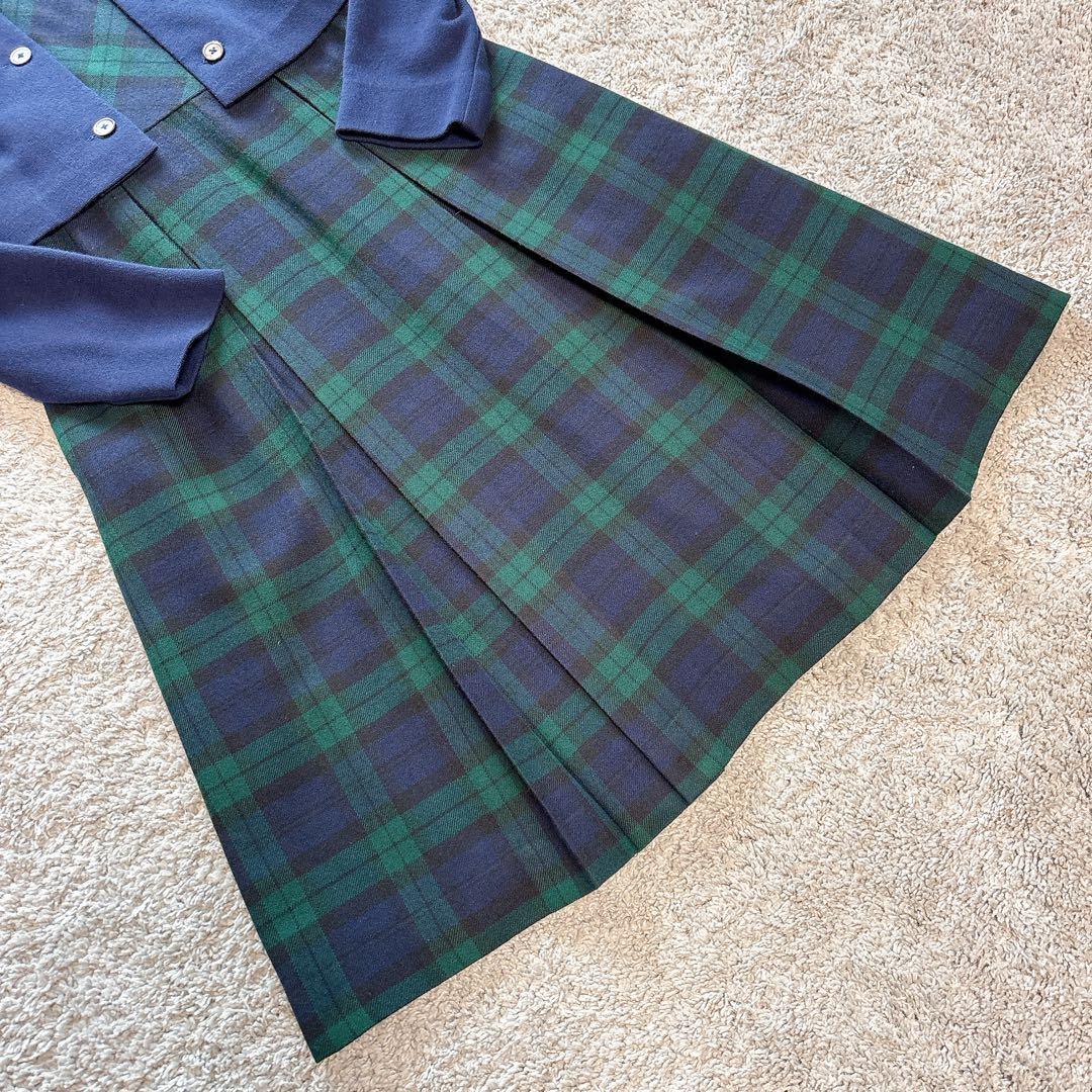 ファミリア　ワンピース＆カーディガンセットアップ　160サイズ　チェック