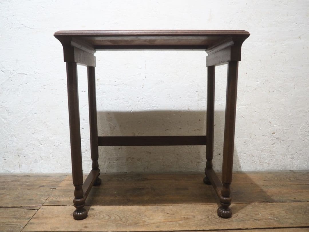 1279 英国ビンテージ　サイドテーブル　展示台　陳列台　インテリア　イギリス