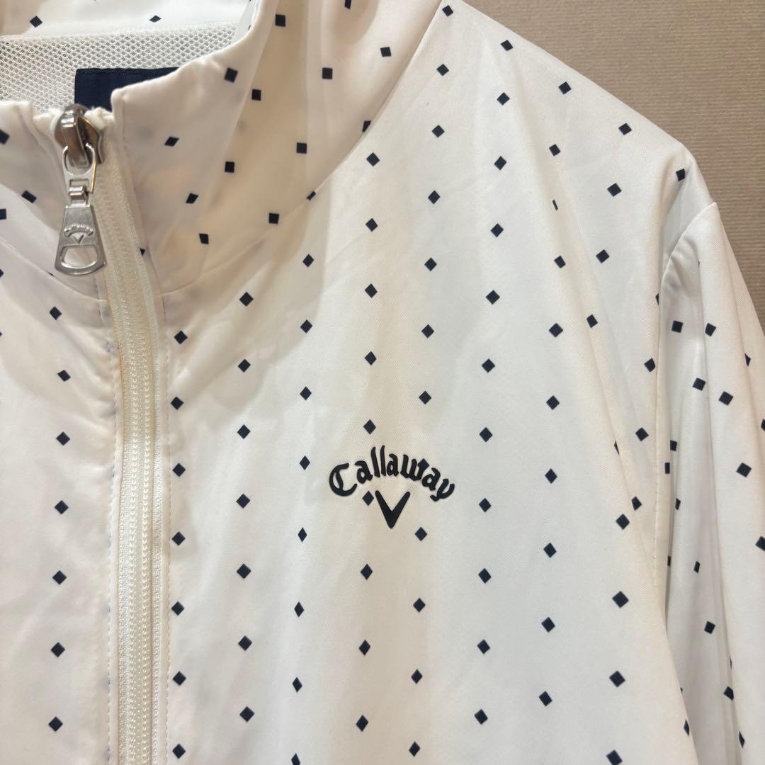 Callaway スターストレッチ フルジップブルゾン ホワイト M ゴルフ