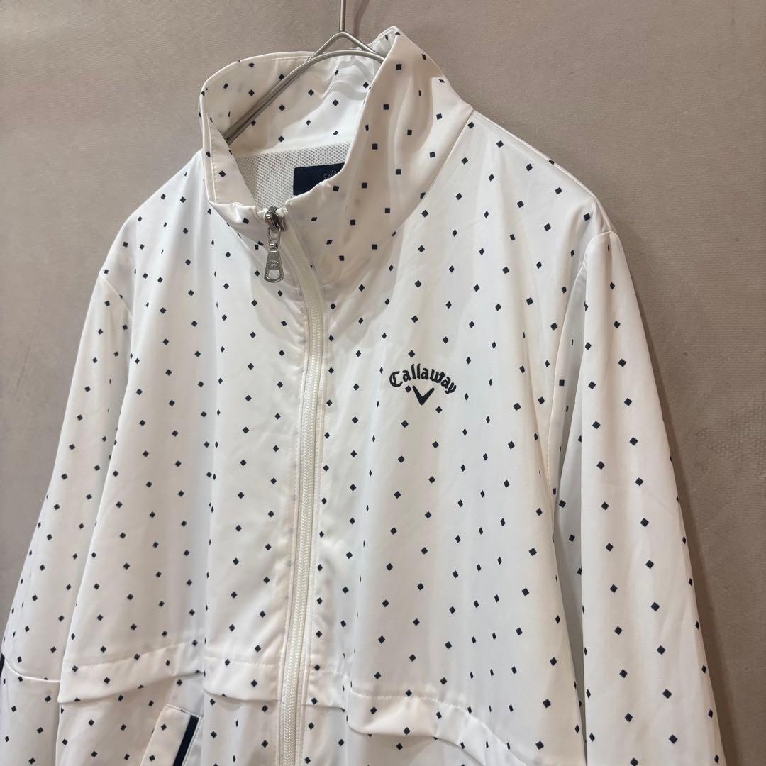 Callaway スターストレッチ フルジップブルゾン ホワイト M ゴルフ