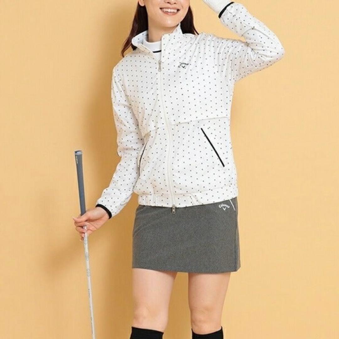 Callaway スターストレッチ フルジップブルゾン ホワイト M ゴルフ