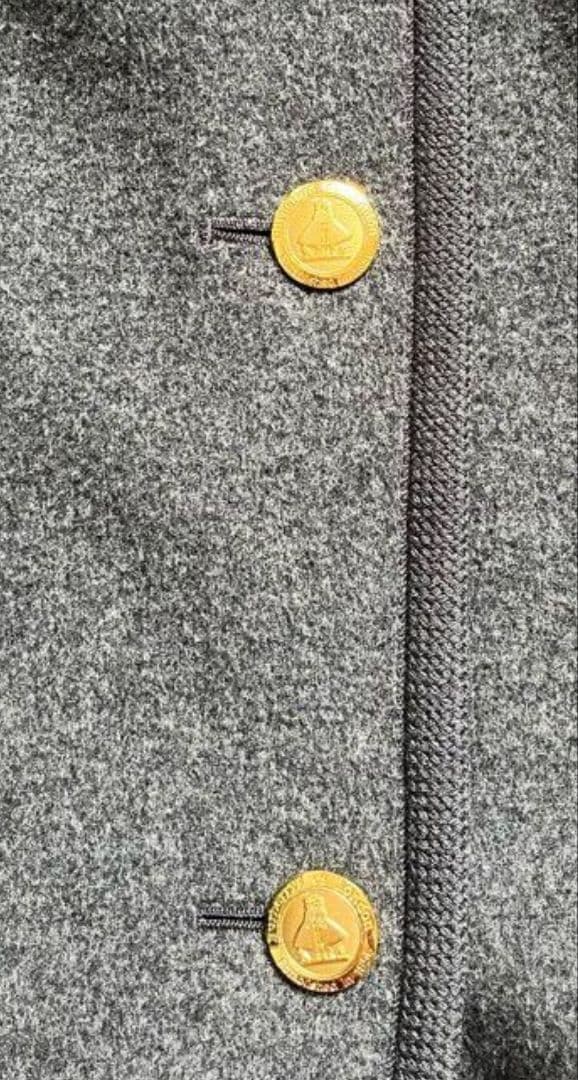 ☆美品☆　金ボタン ウール カシミヤ 　13号　XL (LL ) 　バーバリー