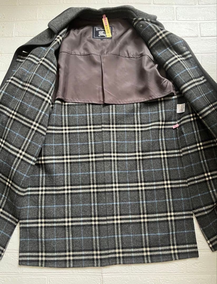 ☆美品☆　金ボタン ウール カシミヤ 　13号　XL (LL ) 　バーバリー