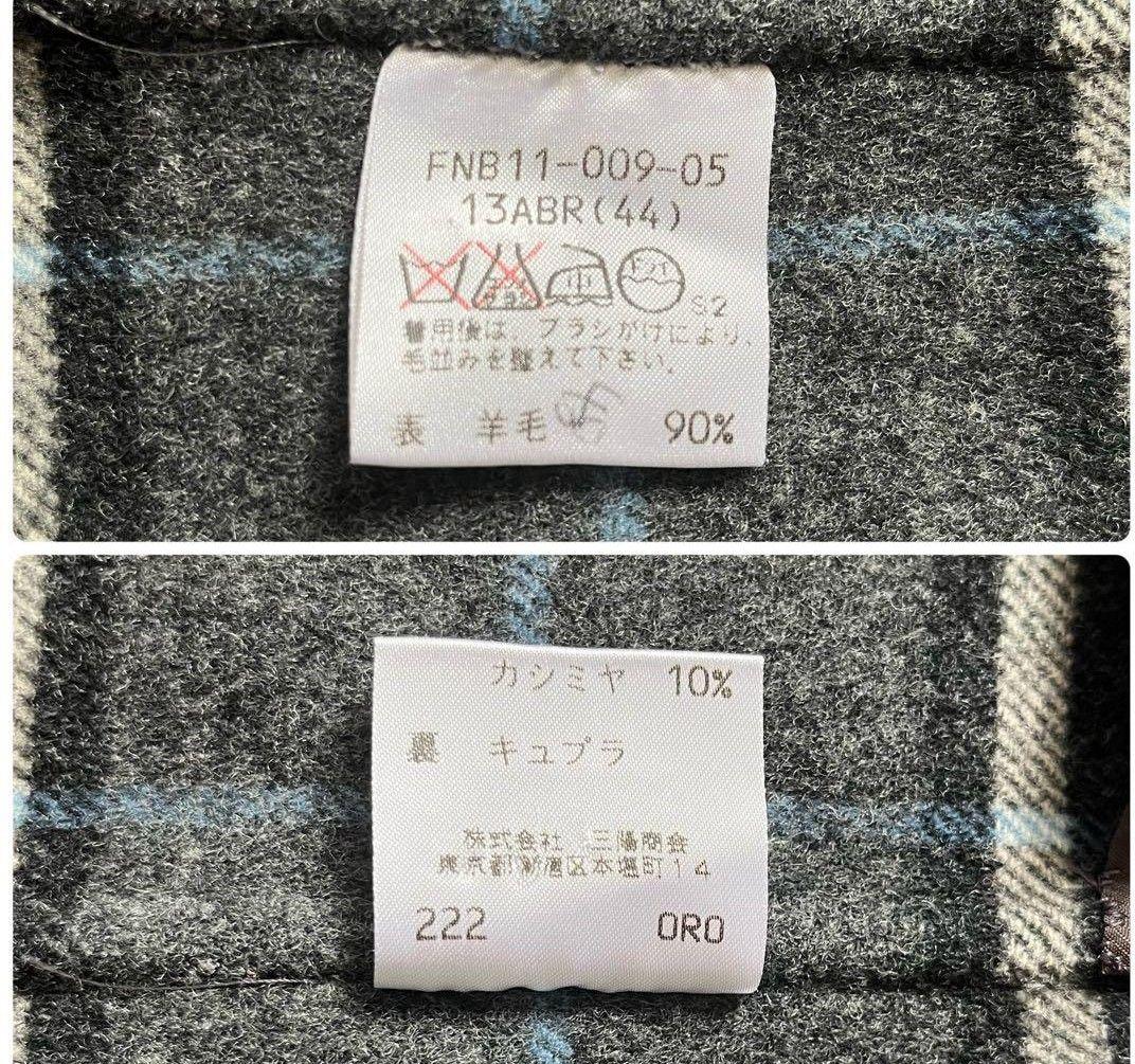 ☆美品☆　金ボタン ウール カシミヤ 　13号　XL (LL ) 　バーバリー