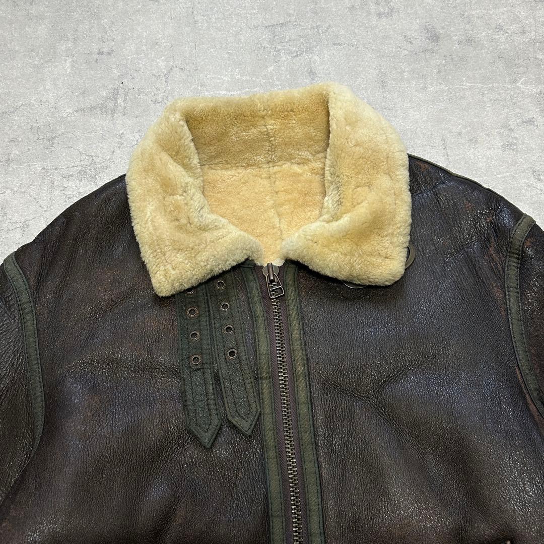 ジャケット・アウター 90s vintage B-3 shearling jacket brown