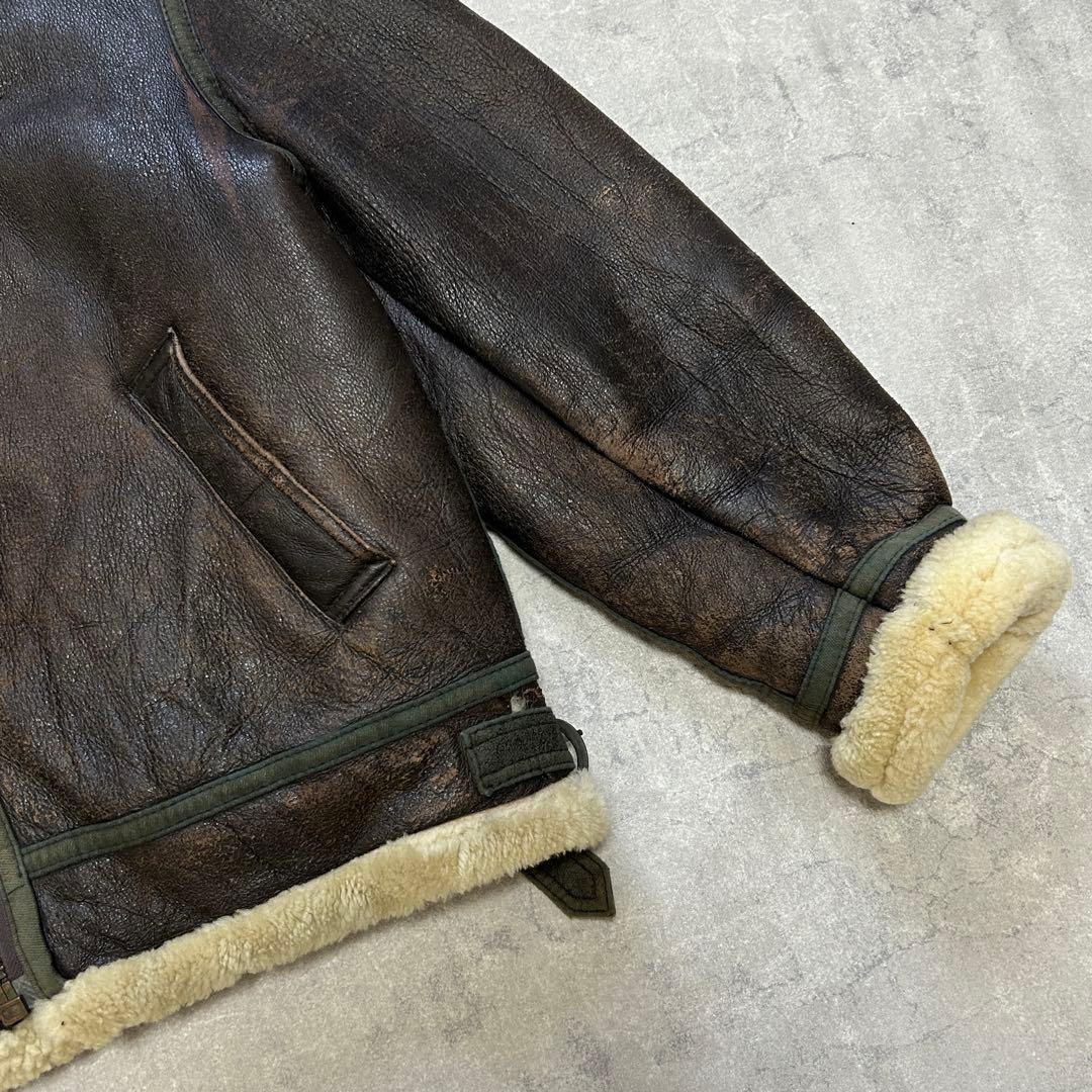 ジャケット・アウター 90s vintage B-3 shearling jacket brown