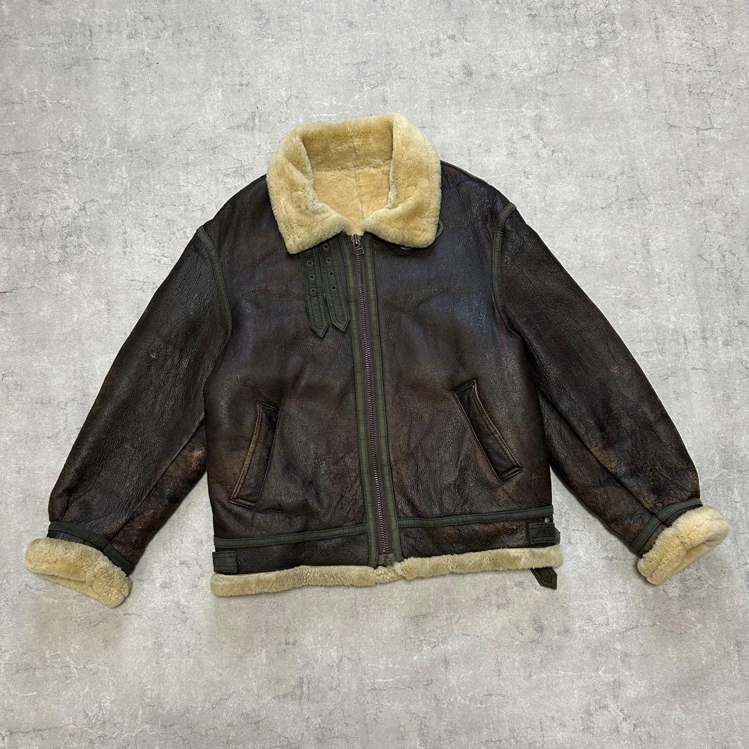 ジャケット・アウター 90s vintage B-3 shearling jacket brown