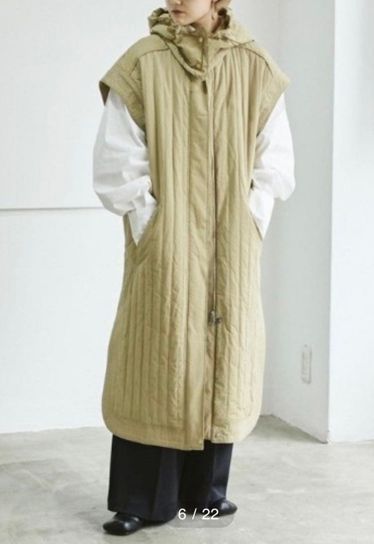 はなすけ☆☆TODAYFUL☆フーディキルティングダウンベスト