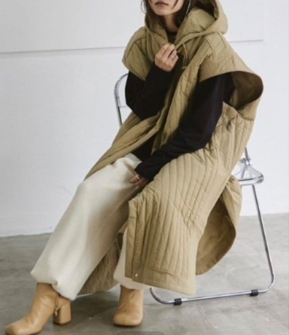 はなすけ☆☆TODAYFUL☆フーディキルティングダウンベスト