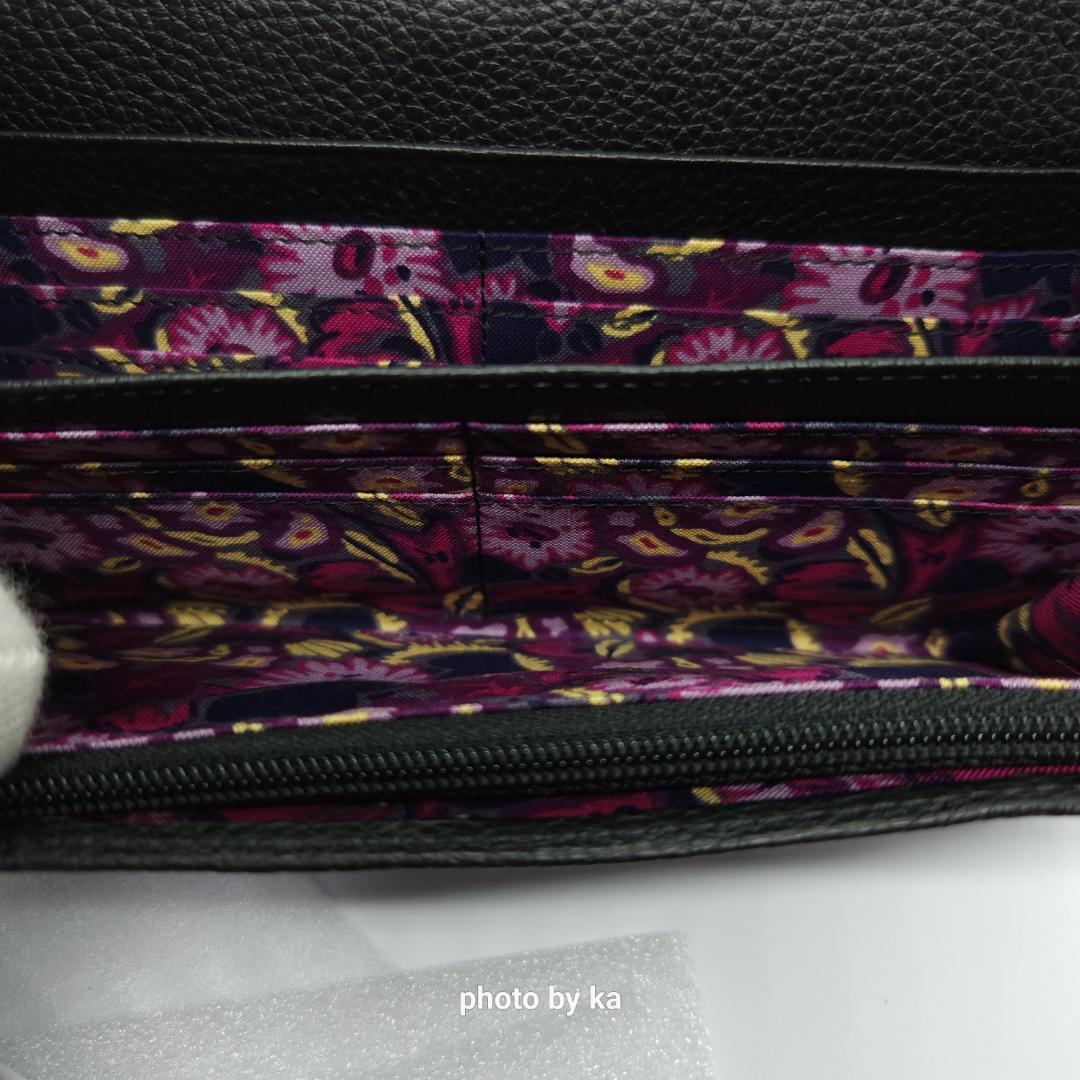 ブラック 新品 未使用 アナスイ ノヴァ ANNA SUI がま口 長財布 黒色