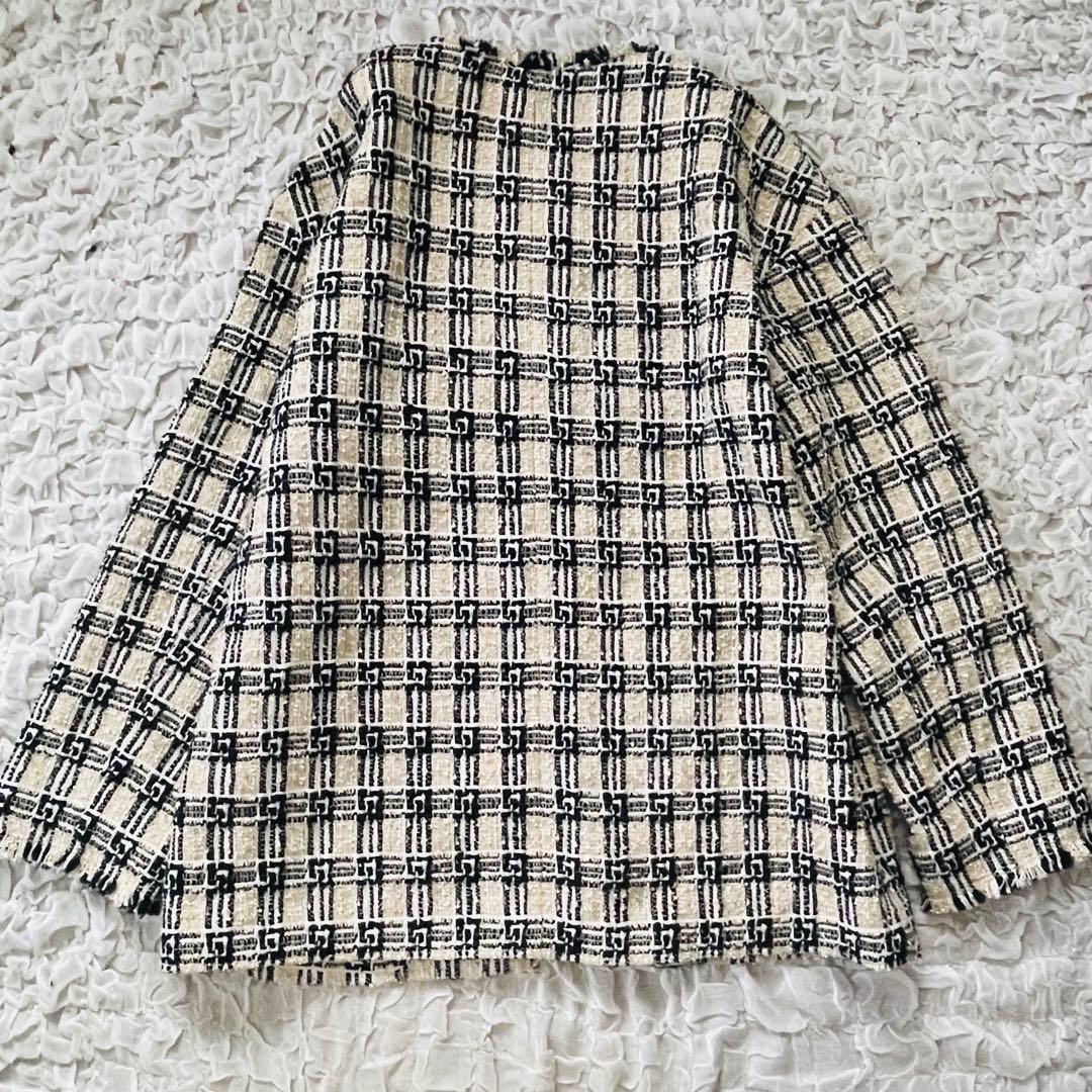 極美品ジャーナルスタンダード　2万ツイードフリンジ　ジャケット　ウール　ゆったり