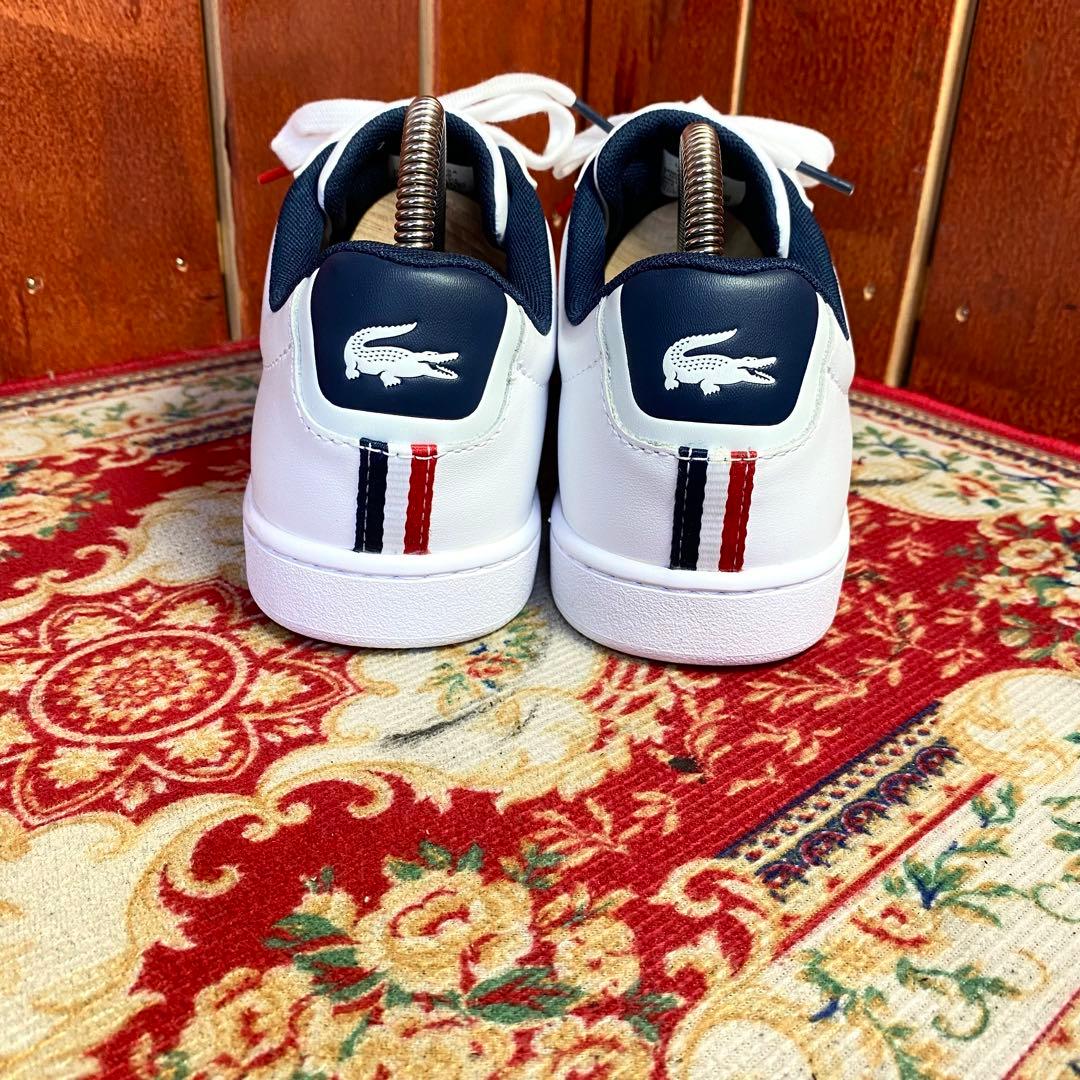 [ほぼ新品] LACOSTE レザー　スニーカー　ホワイト　UK4