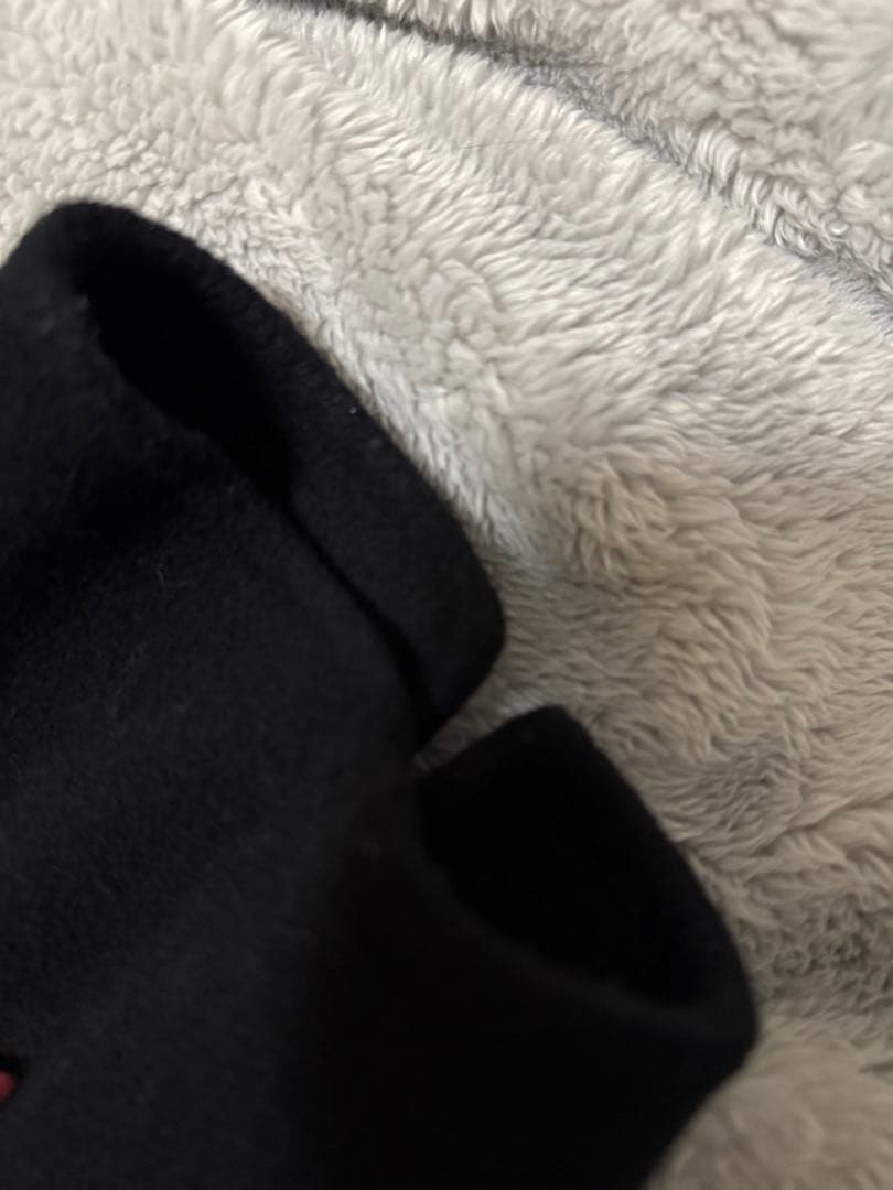 処分価格　anuans リバーロングダブルポケットチェスターコート　BLACK