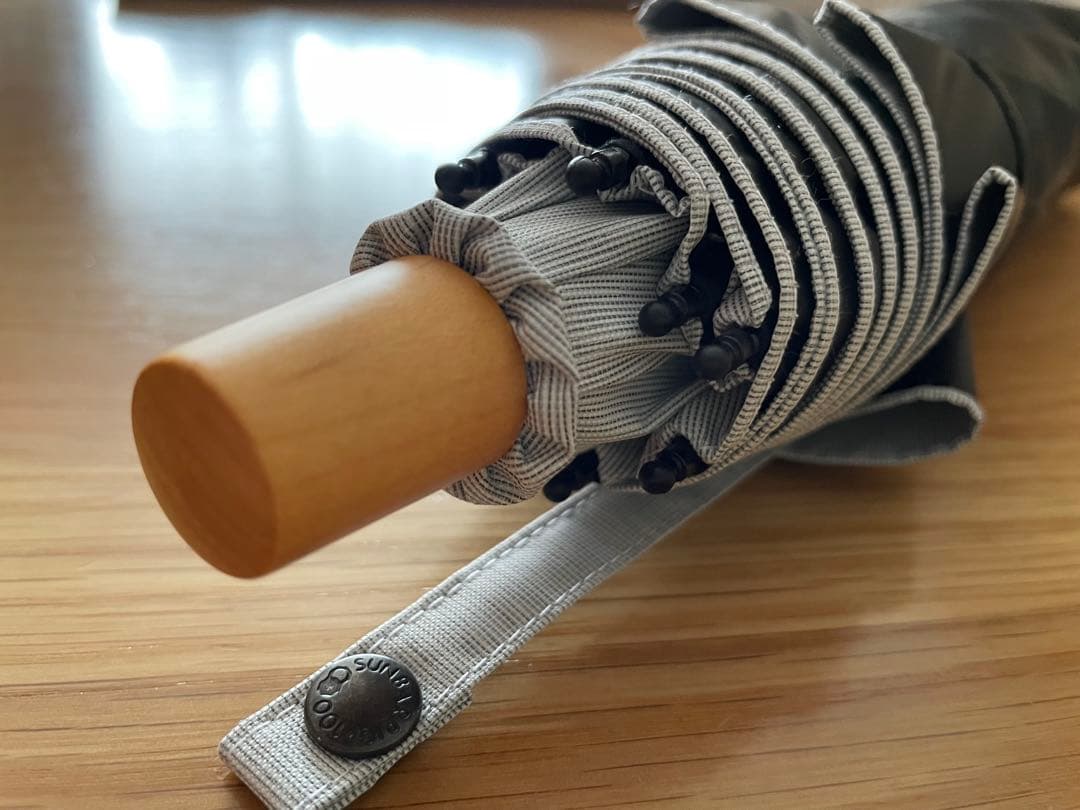 サンバリア100 折りたたみ日傘 ２段折 / mokuグレー