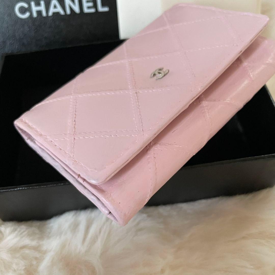 シャネル CHANEL キーケース カードケース ビコローレ ココマーク ピンク