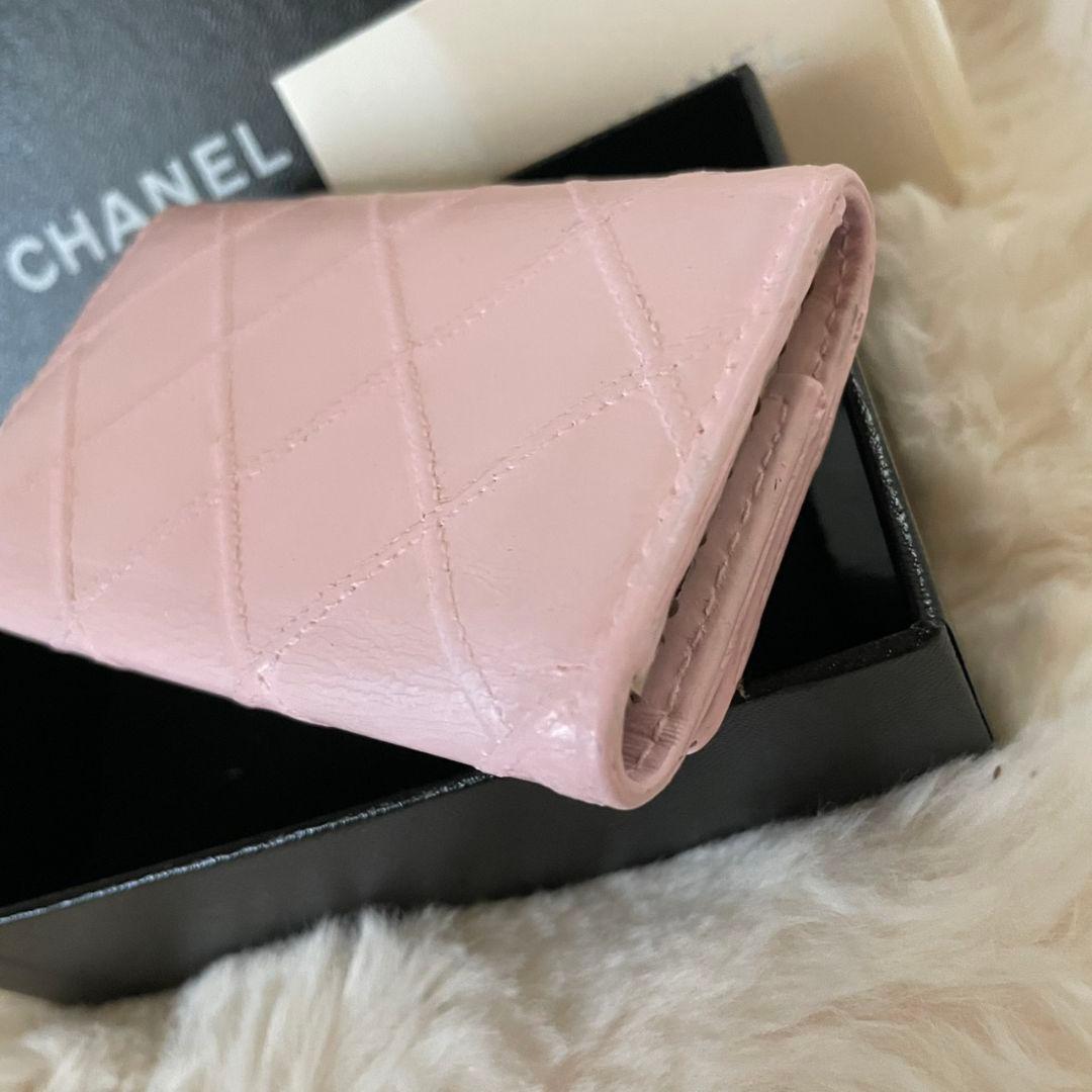 シャネル CHANEL キーケース カードケース ビコローレ ココマーク ピンク