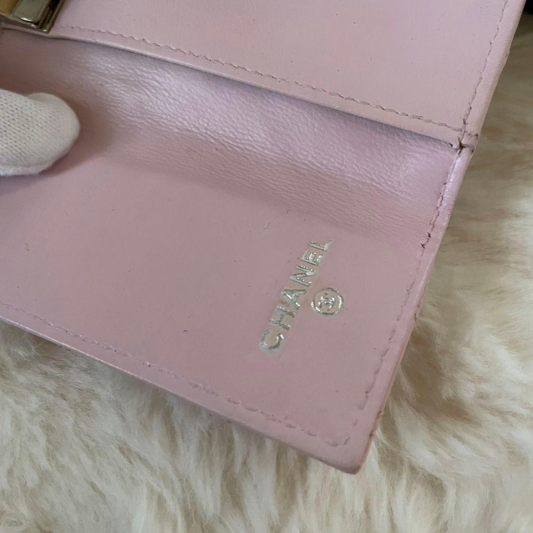 シャネル CHANEL キーケース カードケース ビコローレ ココマーク ピンク
