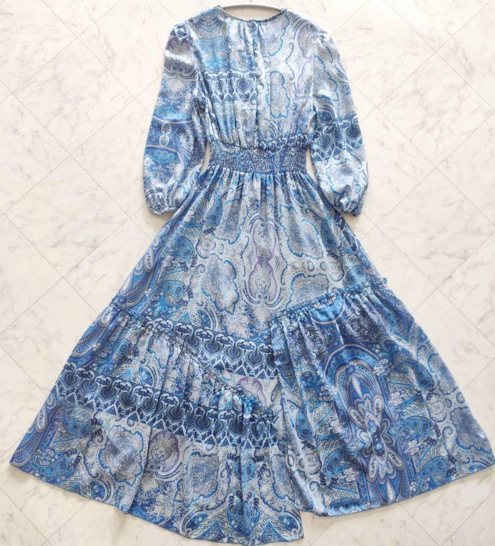 web限定 コルコバード Polyester Chiffon シャーリングドレス