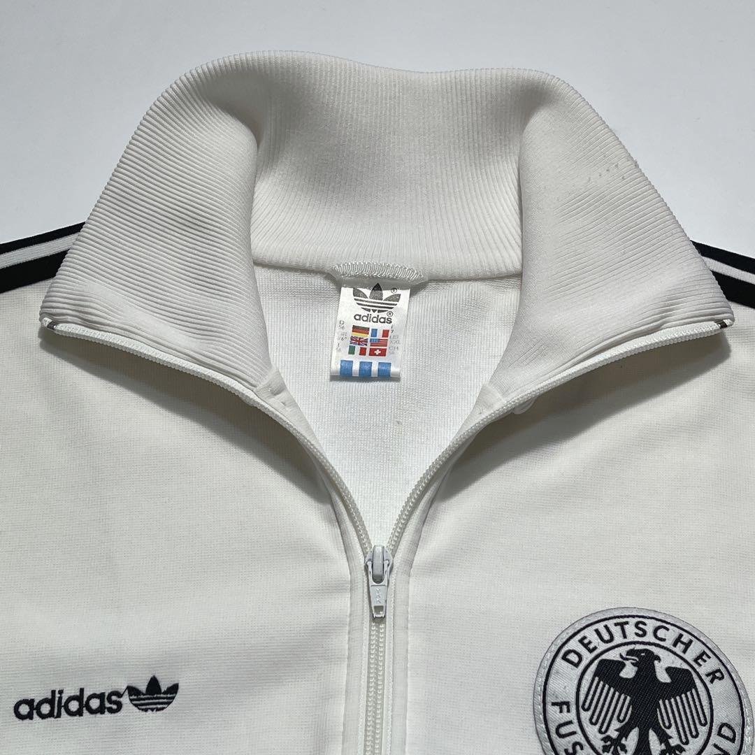 80s アディダス 西ドイツ製 ドイツ代表 ジャージ 2XL 白 7452