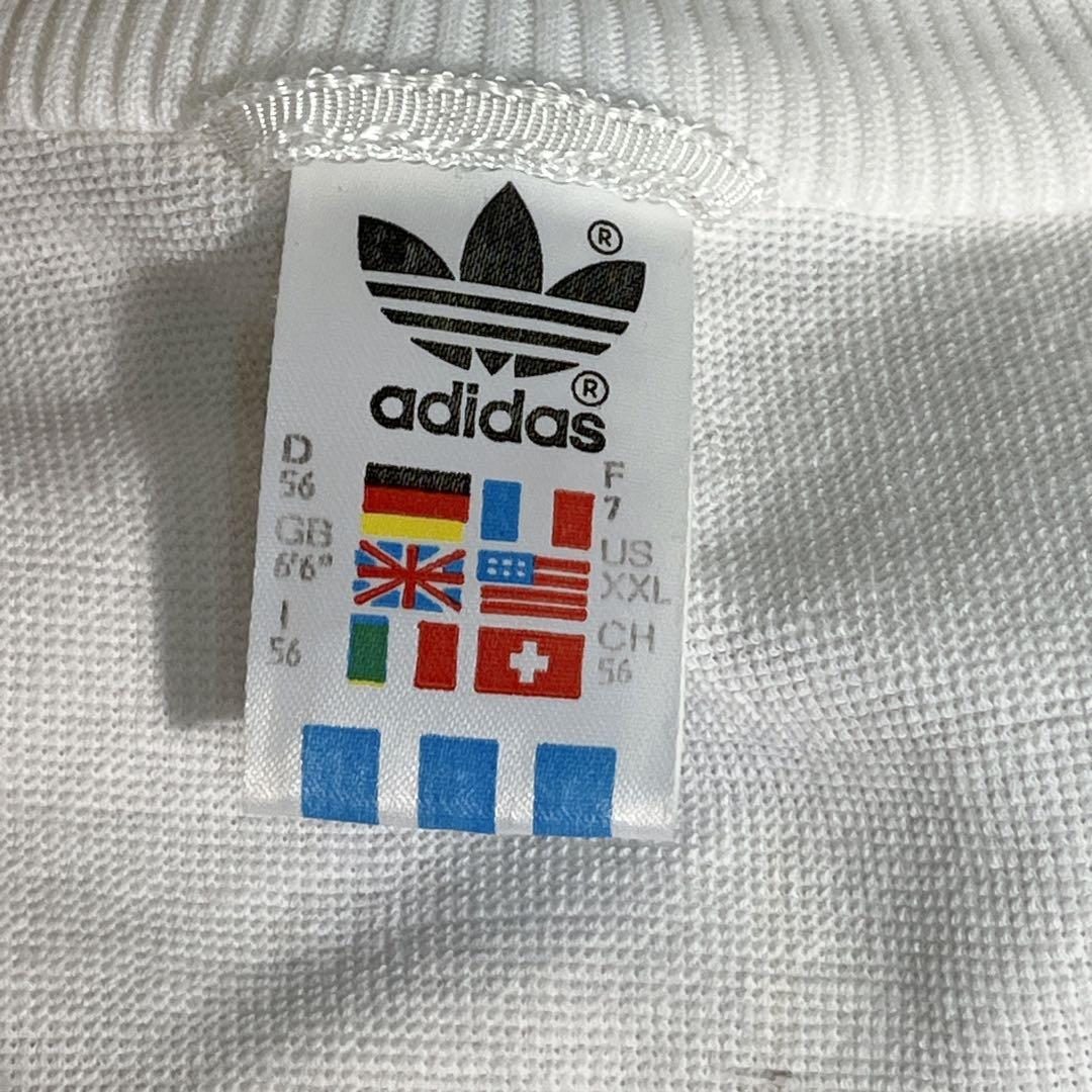 80s アディダス 西ドイツ製 ドイツ代表 ジャージ 2XL 白 7452