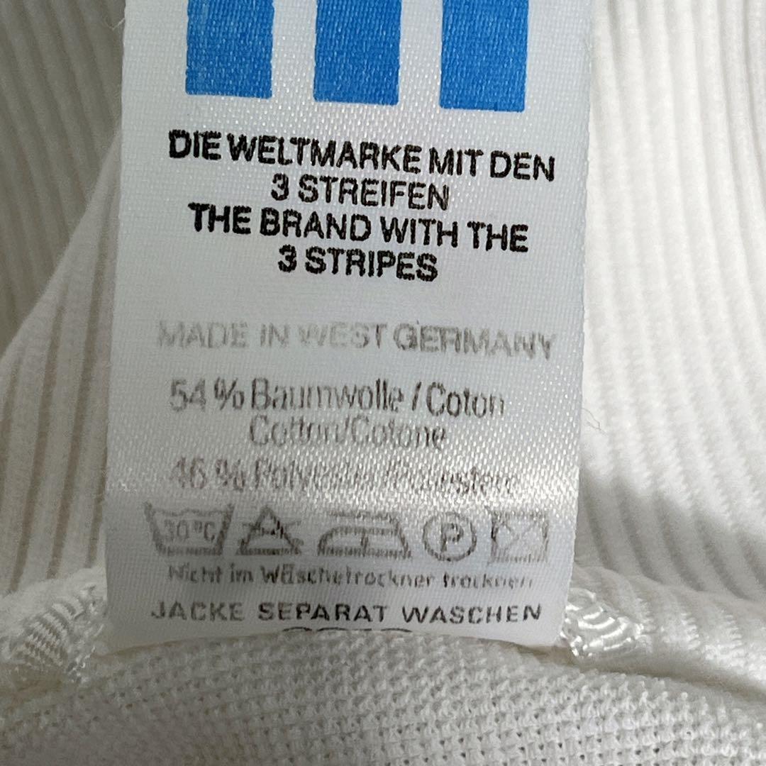 80s アディダス 西ドイツ製 ドイツ代表 ジャージ 2XL 白 7452