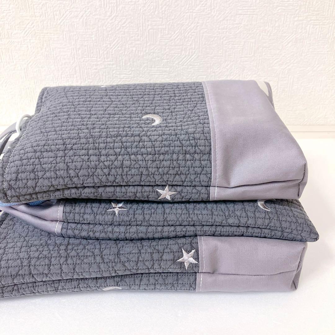 レッスンバッグ 上履き入れ　体操服袋　ヌビムーンスター刺繍