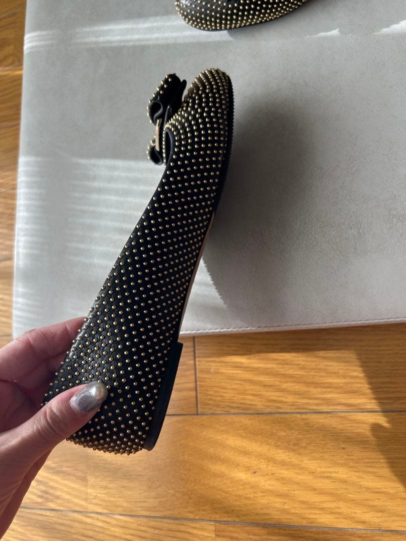 【専用】フェラガモ スタッズ　バレエシューズ　36.5