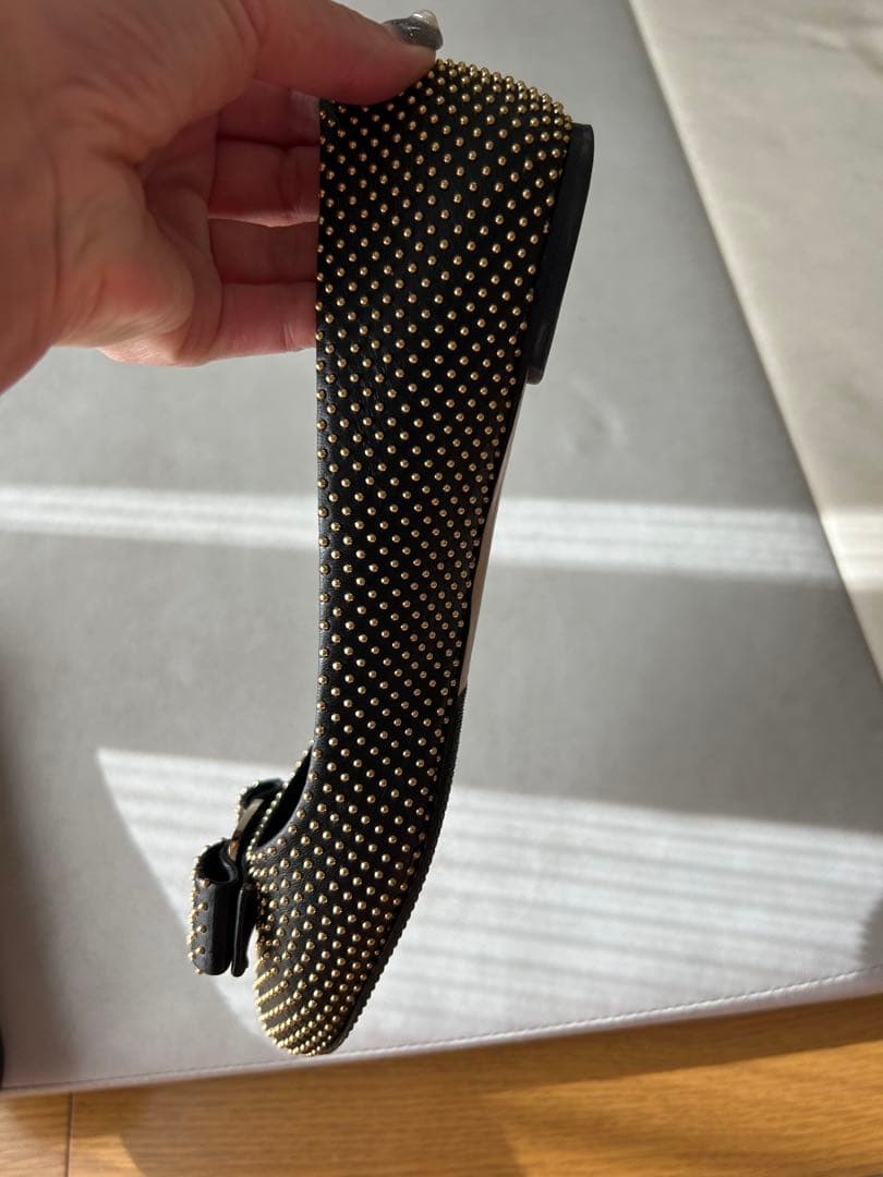 【専用】フェラガモ スタッズ　バレエシューズ　36.5