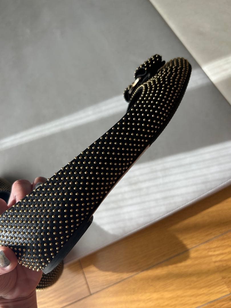 【専用】フェラガモ スタッズ　バレエシューズ　36.5