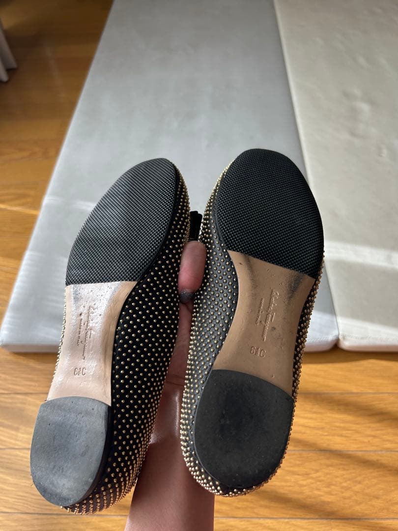 【専用】フェラガモ スタッズ　バレエシューズ　36.5