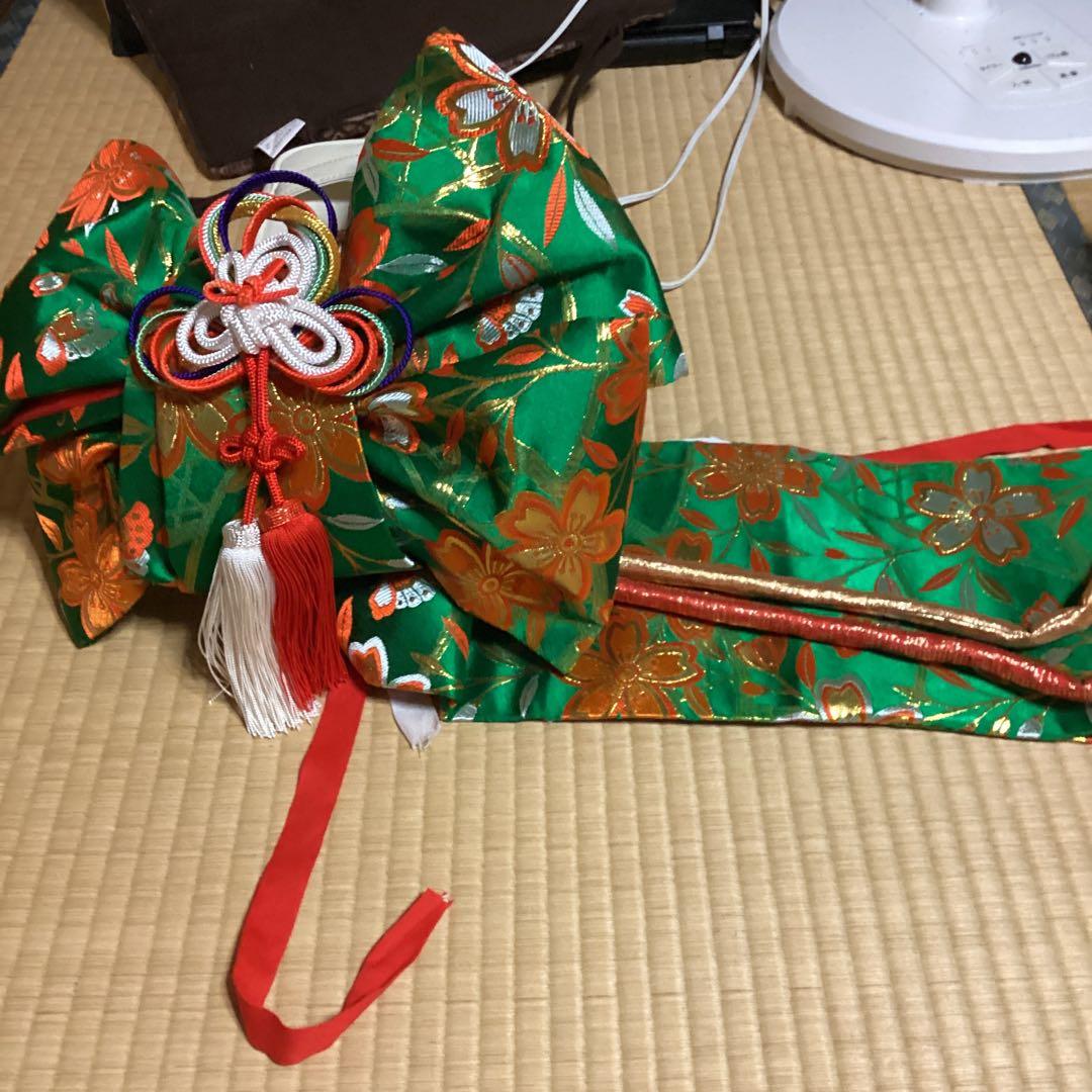お値下げしました。七五三七歳用フルセット　帯幅19センチ　草履21センチ