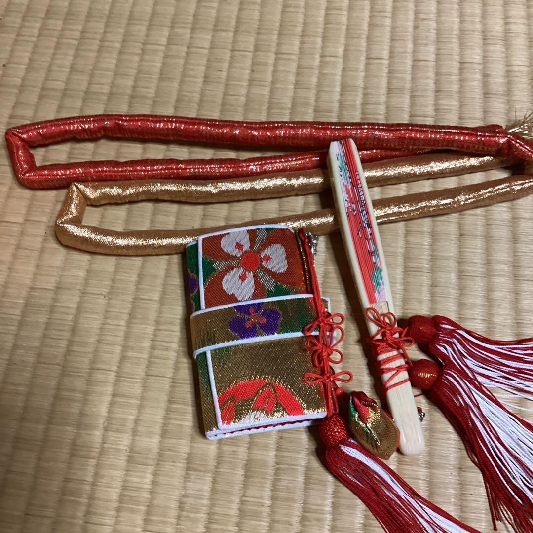 お値下げしました。七五三七歳用フルセット　帯幅19センチ　草履21センチ
