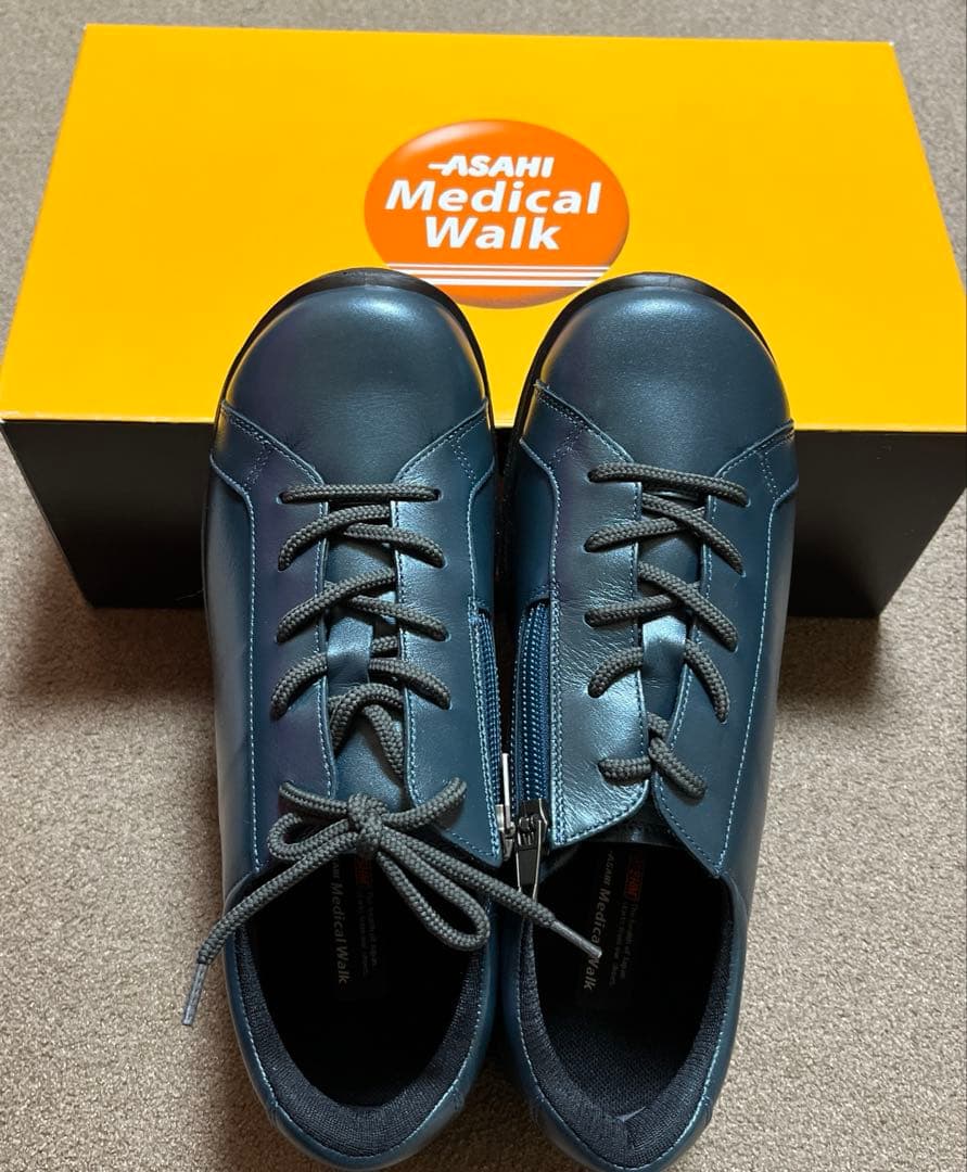 【未使用】アサヒメディカルウォーク　　　　 レディース24㎝グリーンメタリック
