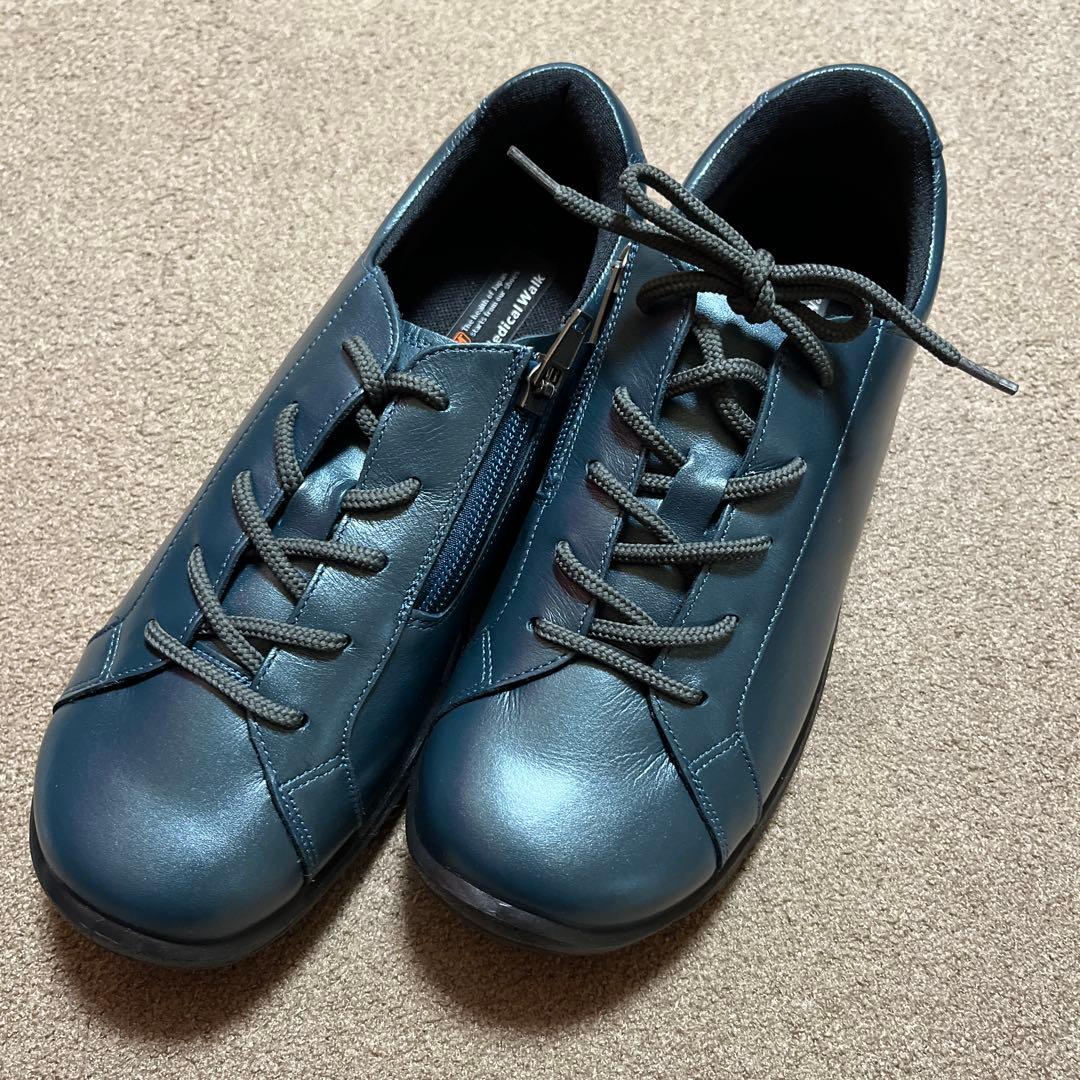 【未使用】アサヒメディカルウォーク　　　　 レディース24㎝グリーンメタリック