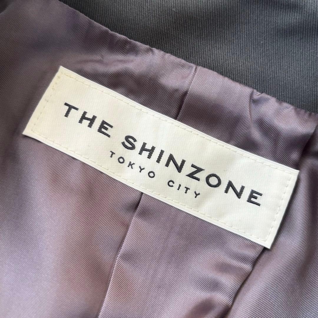 THE SHINZONE シンゾーン ステンカラーコート チャコールグレー