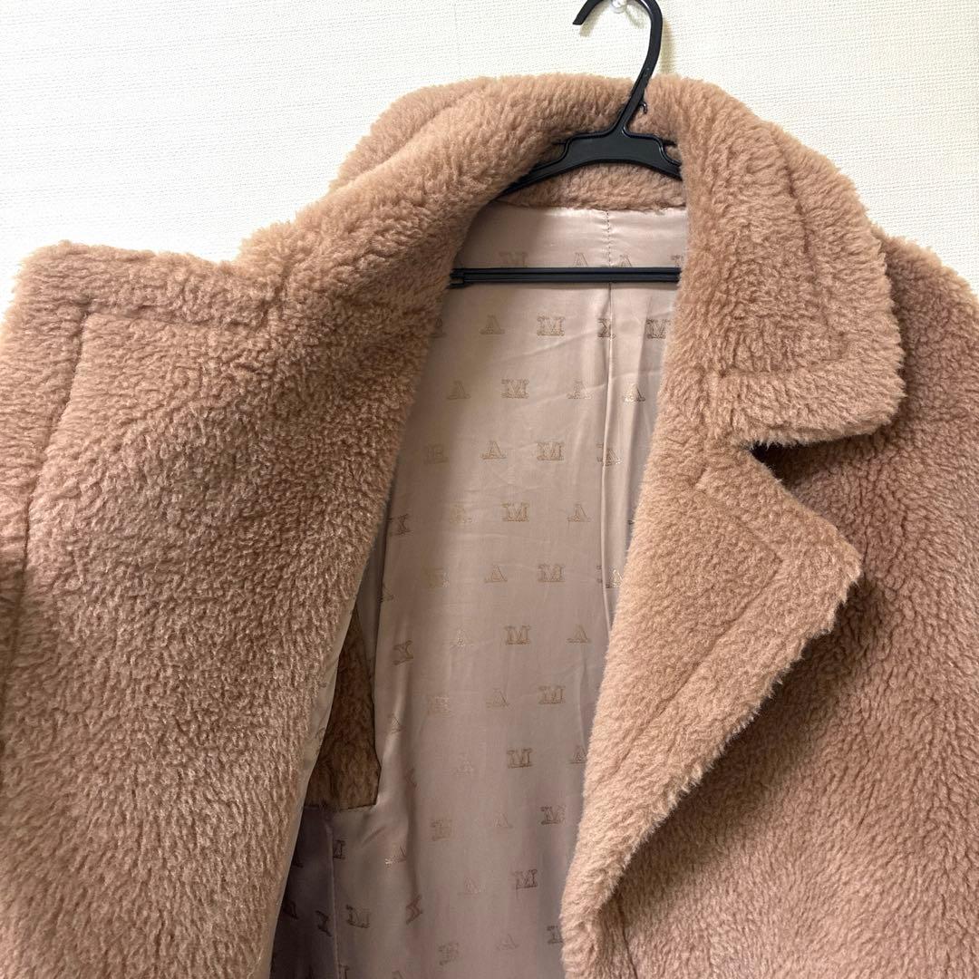 1/31まで大幅値下げ‼️ボア ロングジレ キャメル ウール ブラウン ダブル