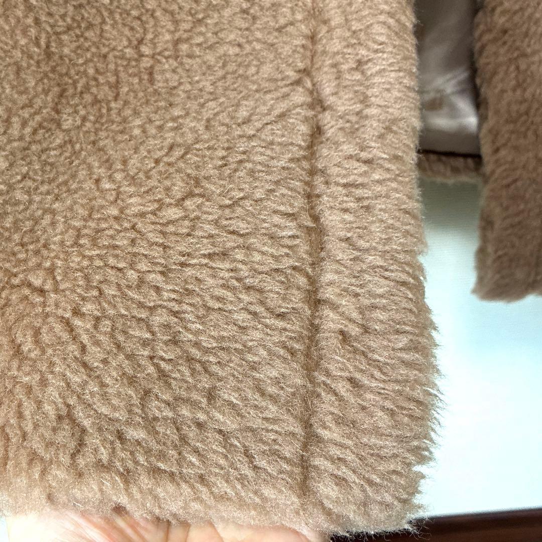 1/31まで大幅値下げ‼️ボア ロングジレ キャメル ウール ブラウン ダブル