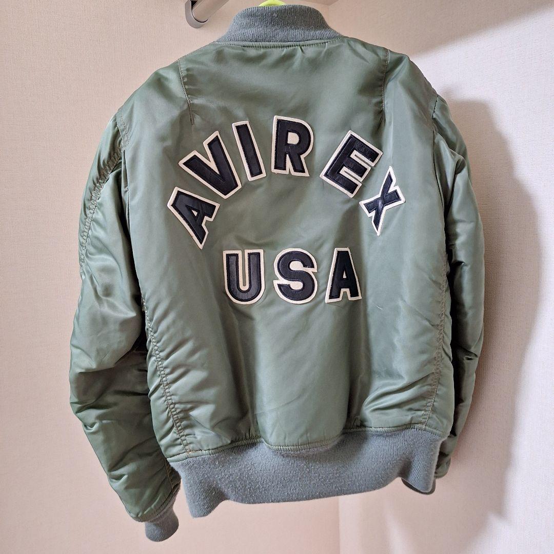 か*！様 AVIREX MA-1 ジャケット オリーブ