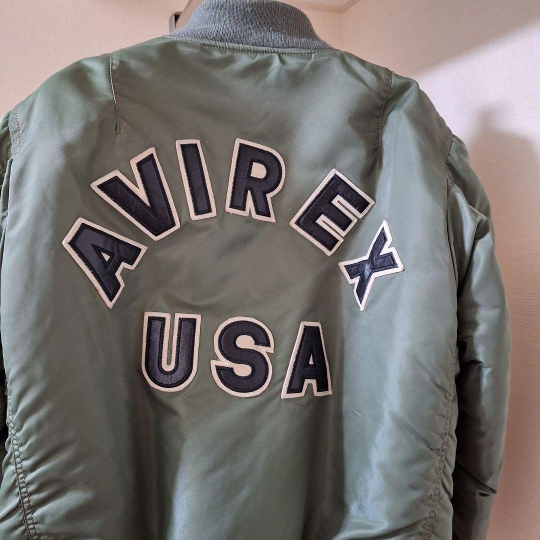 か*！様 AVIREX MA-1 ジャケット オリーブ