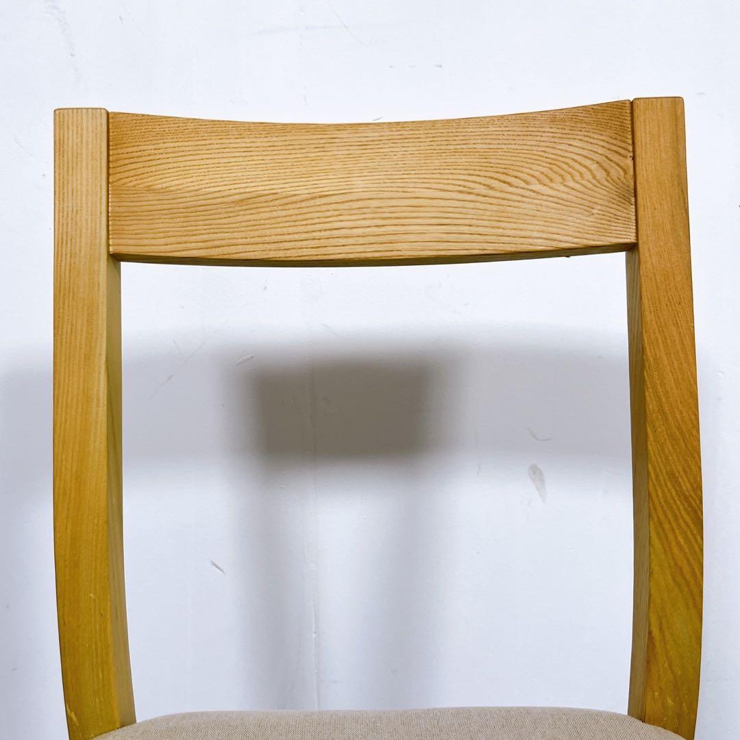 【美品】無印良品 良品計画 オーク材 木製ダイニングチェア 2脚セット 廃盤品