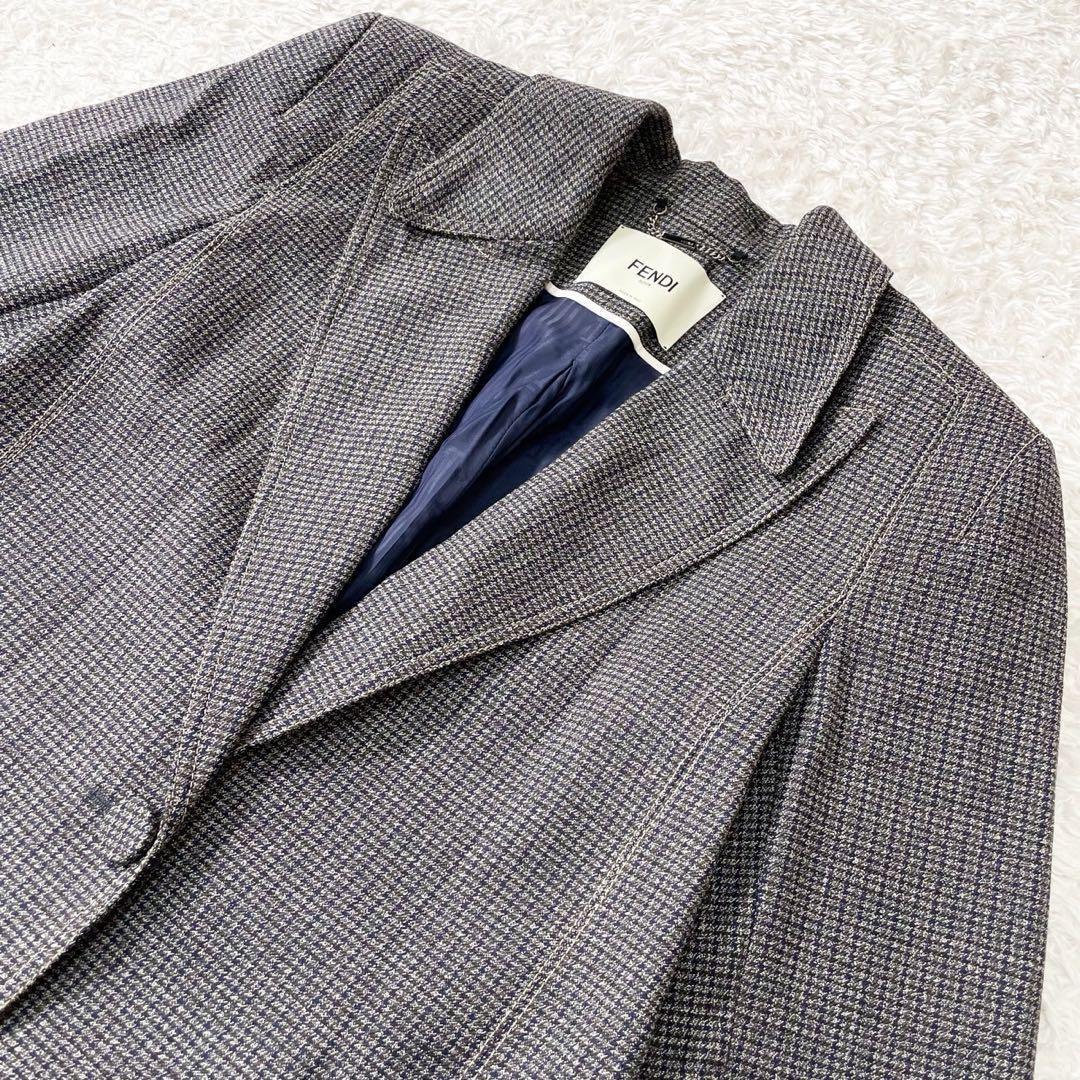 【極美品】フェンディ 18AW コレクションライン ロングテーラードジャケット