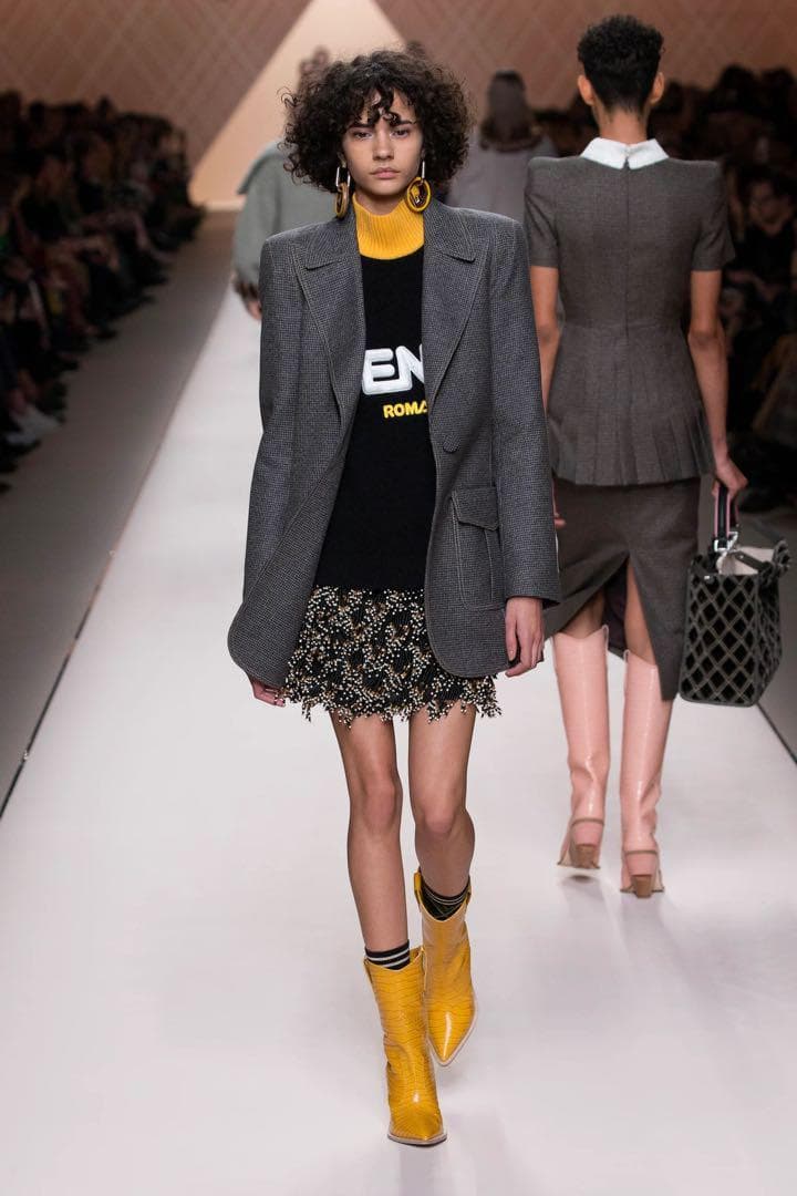 【極美品】フェンディ 18AW コレクションライン ロングテーラードジャケット