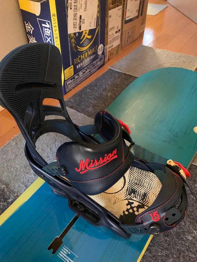 BURTON CUSTOM 156 ミッションビンディング付き