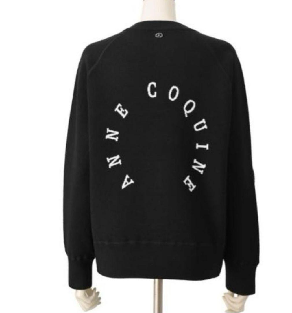 アンコキーヌ コアスパンヤーン ニット ブルゾン ブラック LLサイズ