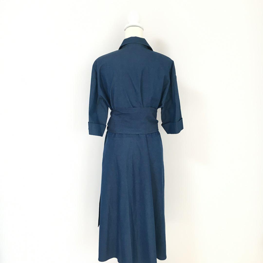 近年美品　Loro Piana ロロピアーナ　ベルト　ロング　ワンピース