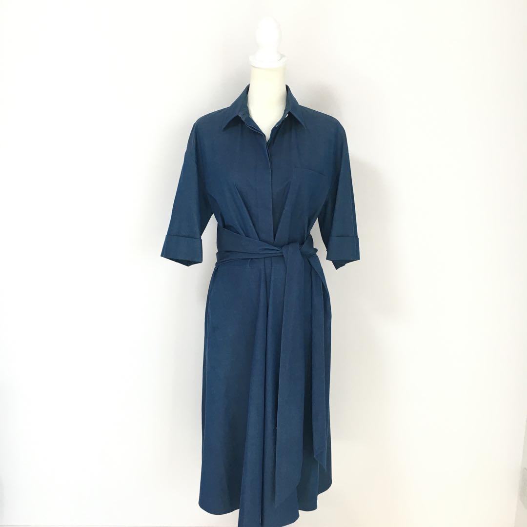 近年美品　Loro Piana ロロピアーナ　ベルト　ロング　ワンピース